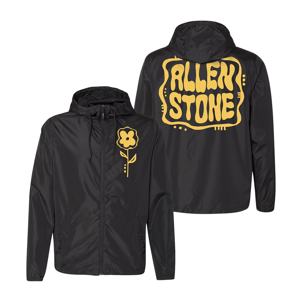 Stone windbreaker top