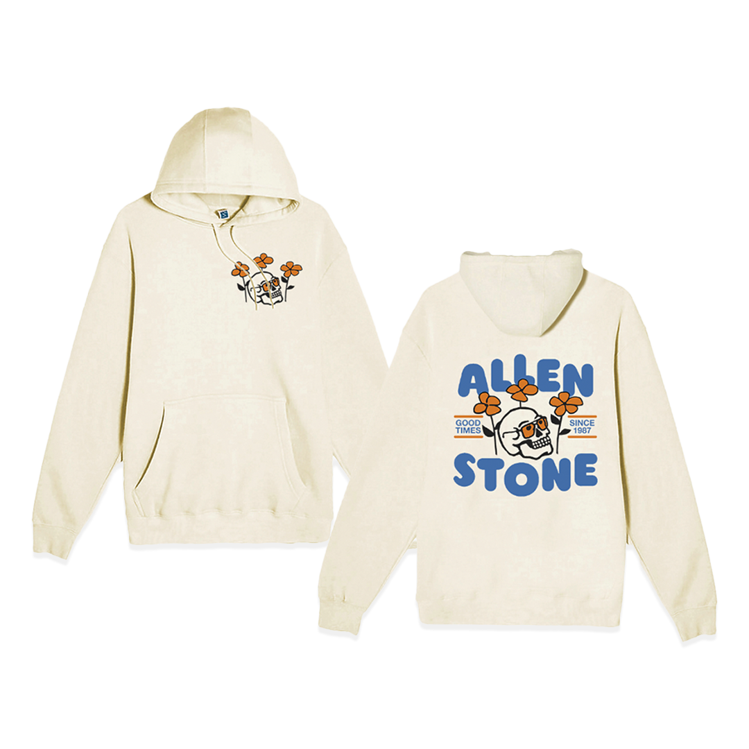 Allen Stone - Stone Skull Flower Hooded Sweatshirt